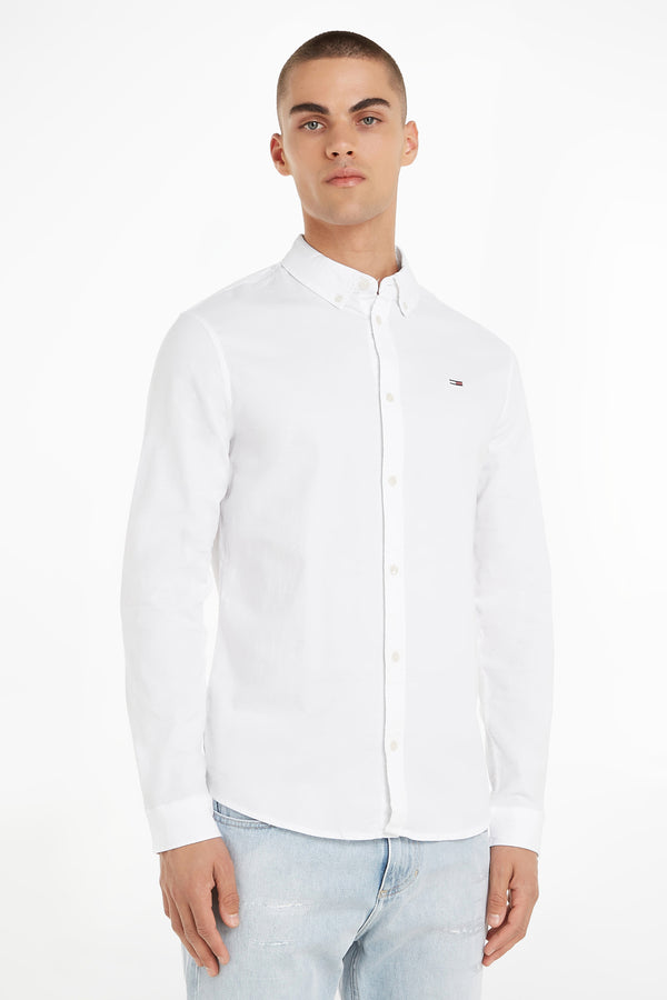 Chemise (manches longues) Blanc - TOMMY JEANS