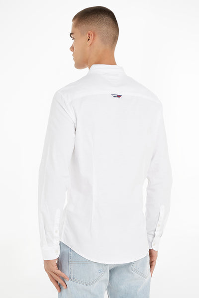 Chemise (manches longues) Blanc - TOMMY JEANS