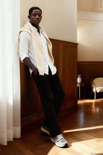 Chemise à manches longues - blanc - TOMMY JEANS