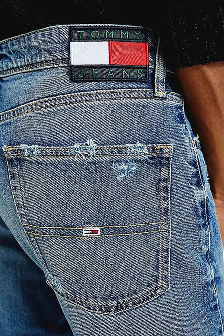 Jean &agrave; coupe droite - bleu