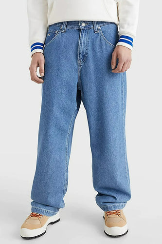 Wide jeans - mid blue denim - TOMMY JEANS