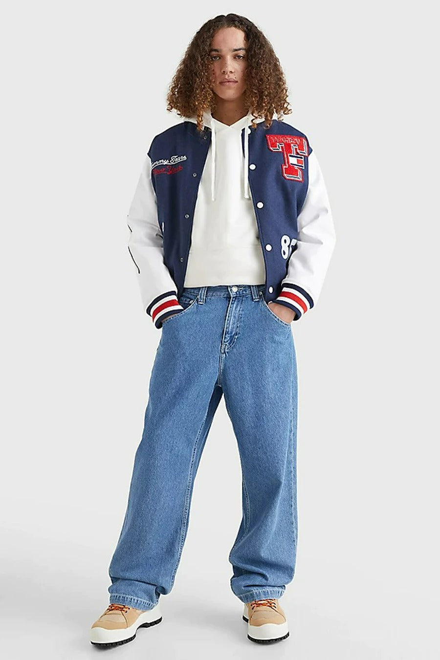 Wide jeans - mid blue denim - TOMMY JEANS