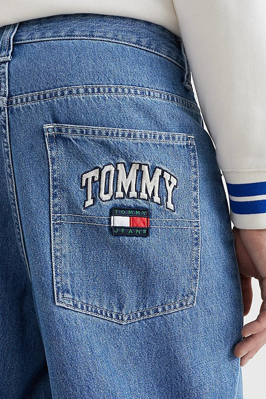 Wide jeans - mid blue denim - TOMMY JEANS