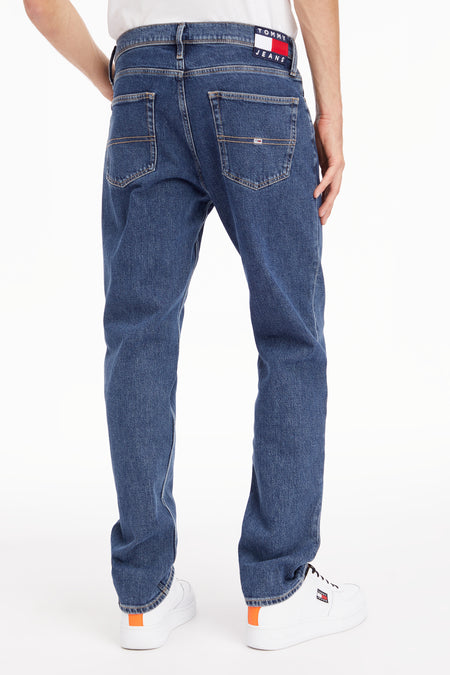 Straight jeans - mid blue denim