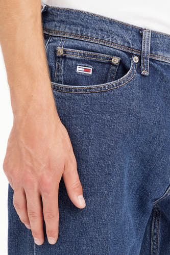 Straight jeans - mid blue denim