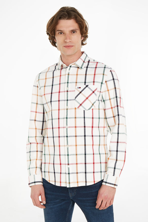 Hemd (lange mouwen) Wit - TOMMY JEANS