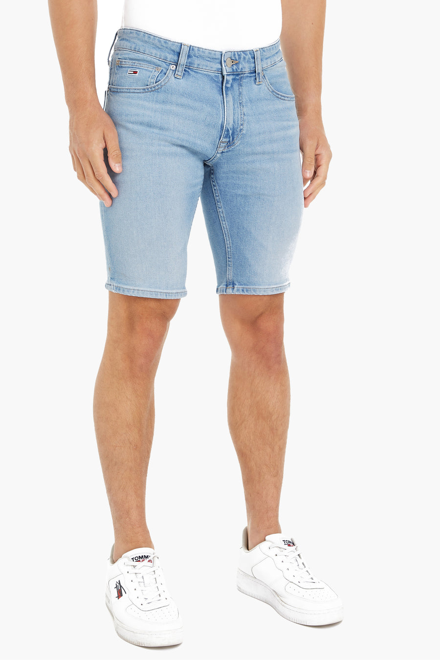 Short - light blue denim