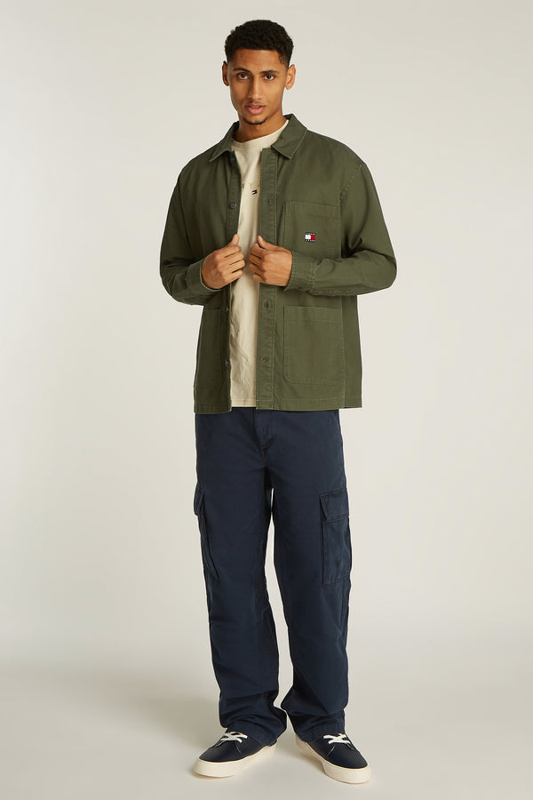 Chemise (manches longues) Vert - TOMMY JEANS