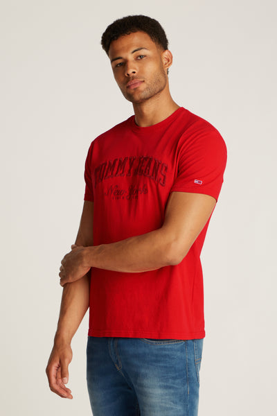 T-shirt (manches courtes) Rouge - TOMMY JEANS