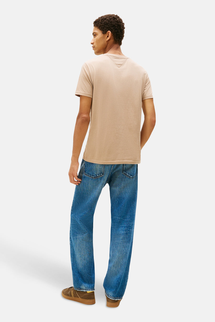 T-shirt met korte mouwen - beige - TOMMY JEANS