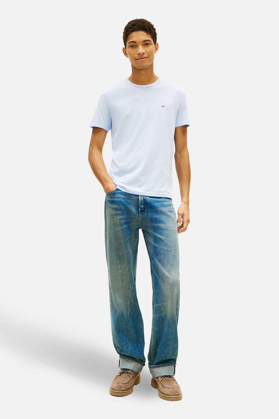 T-shirt (korte mouwen) blauw - TOMMY JEANS