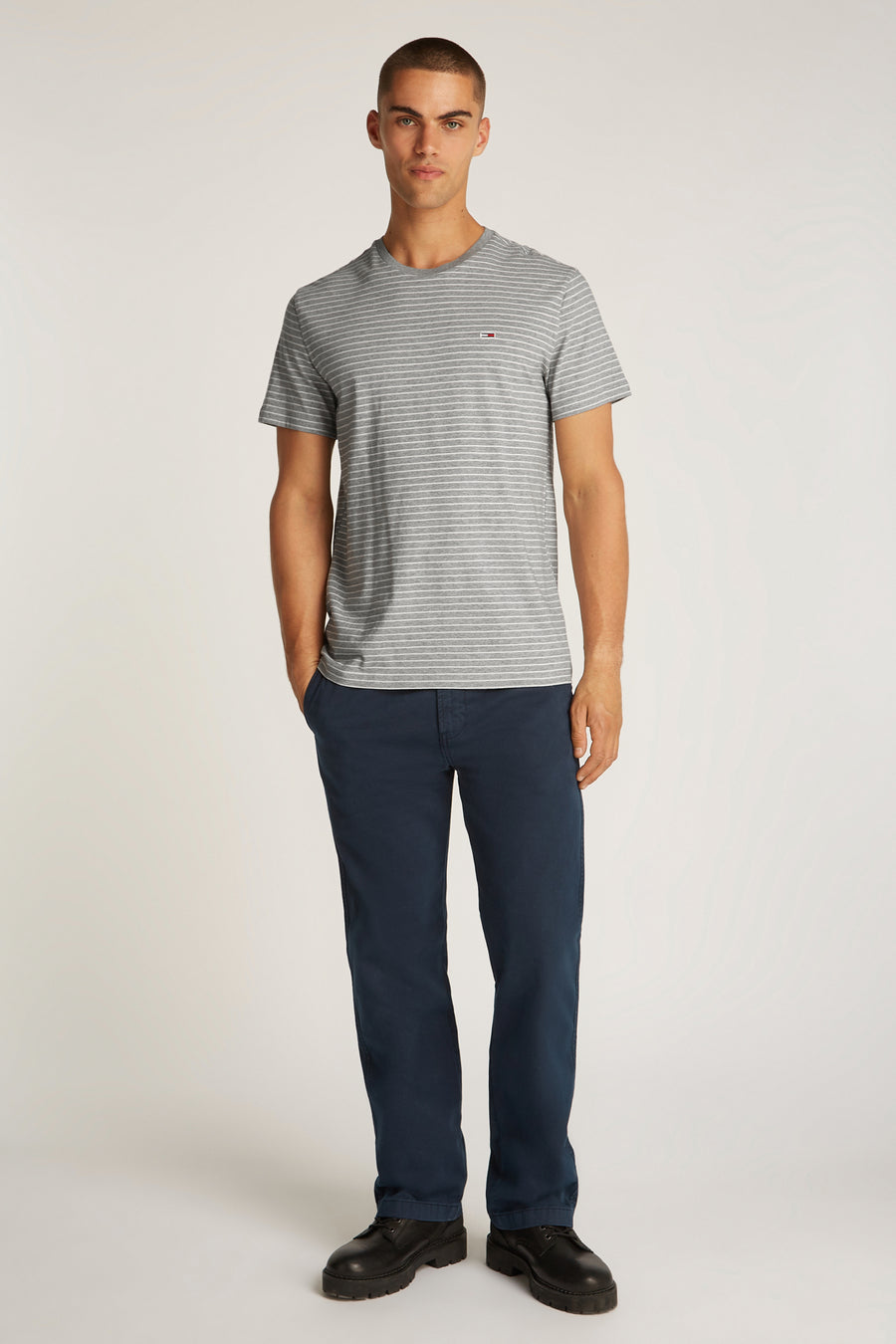 T-shirt à manches courtes - gris - TOMMY JEANS