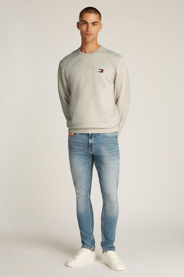 Sweater met ronde hals Beige - TOMMY JEANS