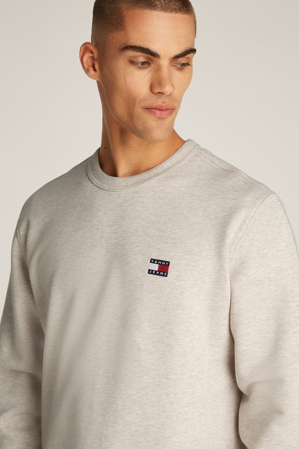 Sweater met ronde hals Beige - TOMMY JEANS
