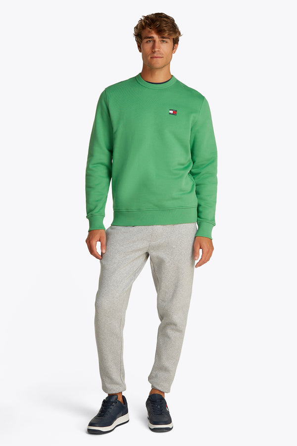 Sweat col O Vert - TOMMY JEANS