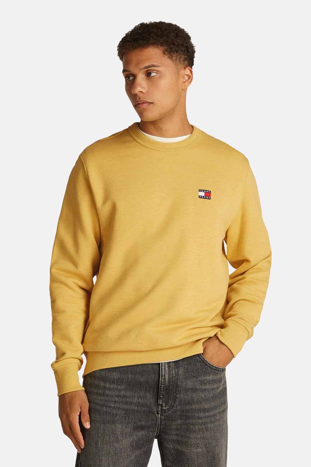Sweat col O Jaune - TOMMY JEANS