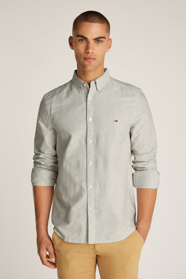 Chemise (manches longues) Gris - TOMMY JEANS