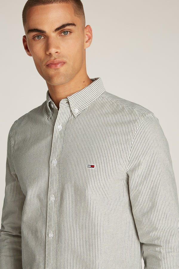 Chemise (manches longues) Gris - TOMMY JEANS
