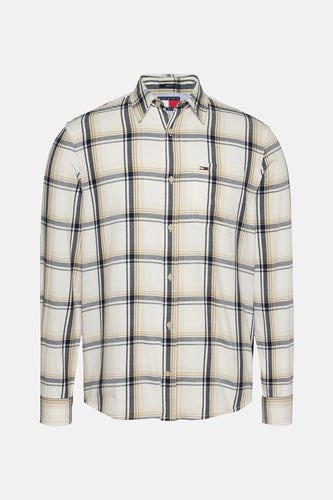 Chemise à manches longues - écru - TOMMY JEANS