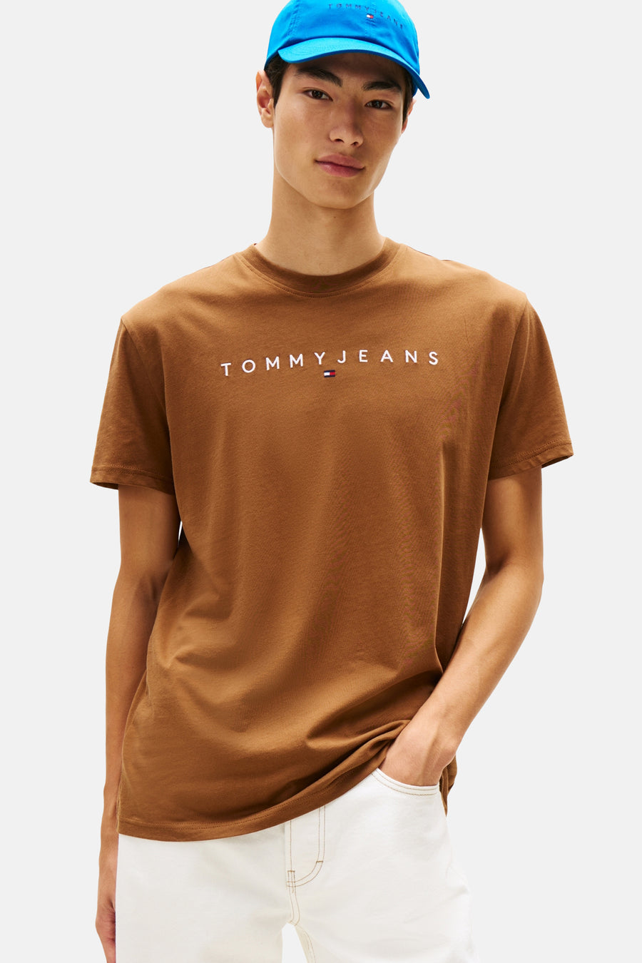 T-shirt met korte mouwen - bruin - TOMMY JEANS - 1