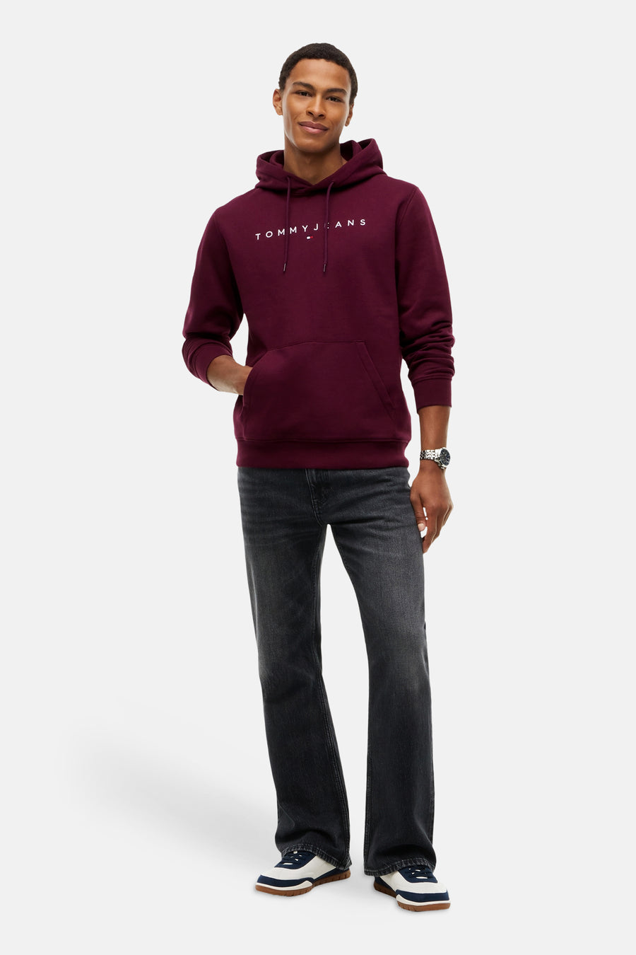 Sweater met kap paars - TOMMY JEANS