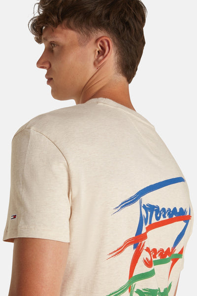 T-shirt (manches courtes) Écru - TOMMY JEANS