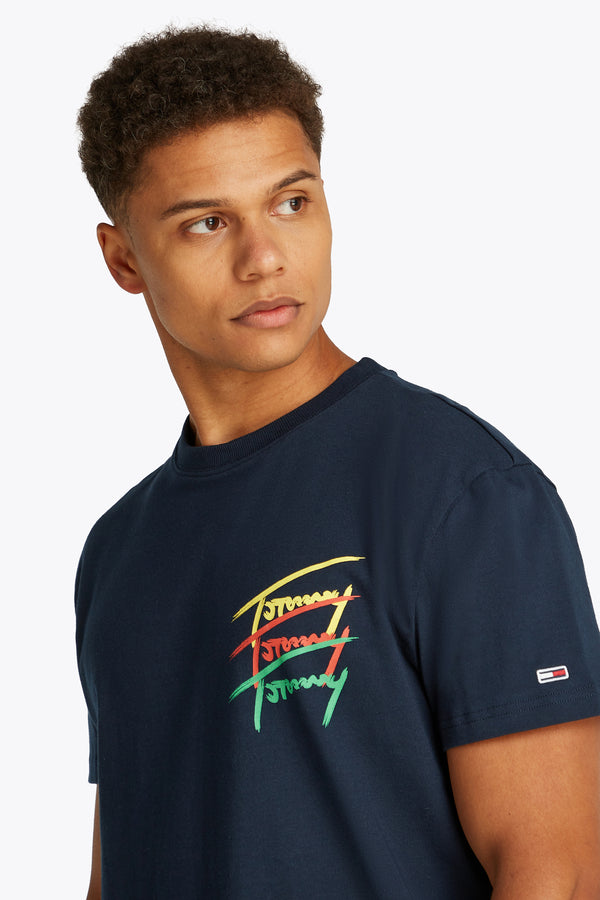 T-shirt (manches courtes) Bleu - TOMMY JEANS