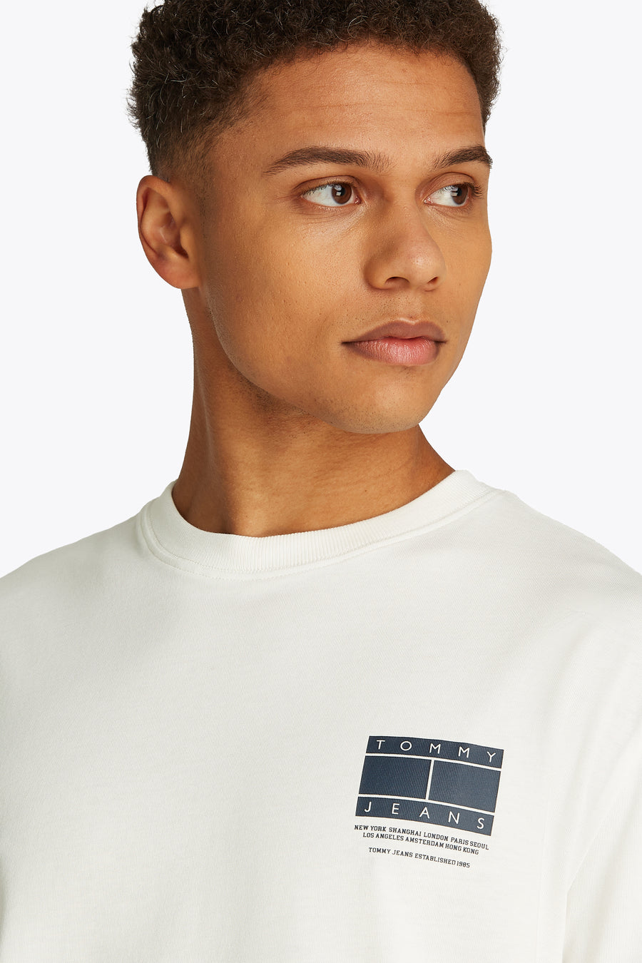 T-shirt met korte mouwen - wit - TOMMY JEANS