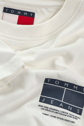 T-shirt met korte mouwen - wit - TOMMY JEANS