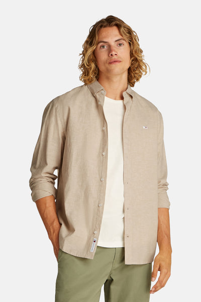 Chemise (manches longues) Beige - TOMMY JEANS