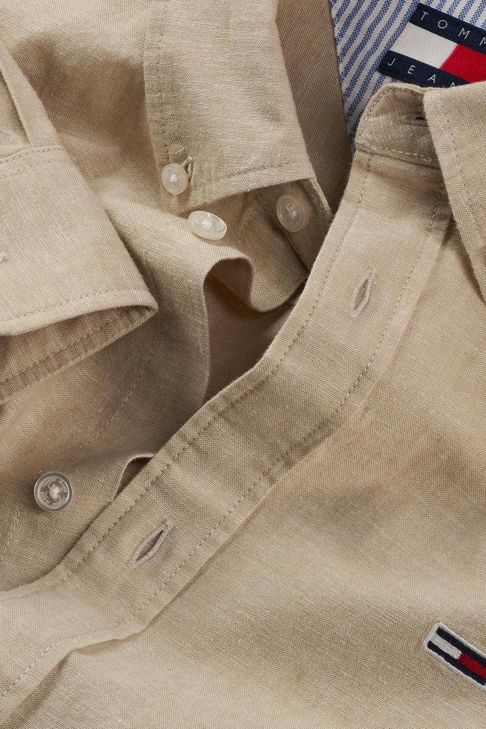 Chemise (manches longues) Beige - TOMMY JEANS