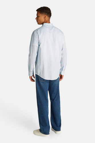 Chemise à manches longues - Bleu clair - TOMMY JEANS