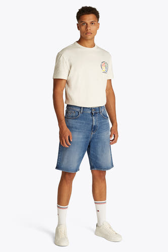 Jeansshort van blauw denim van Tommy Jeans, met een normale taille en casual styling.