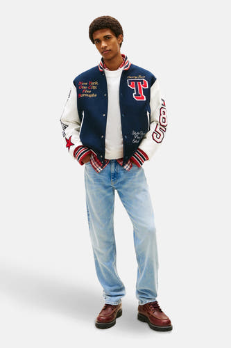 Rechte lichtblauwe denim jeans van Tommy Jeans, met een casual en vintage uitstraling.