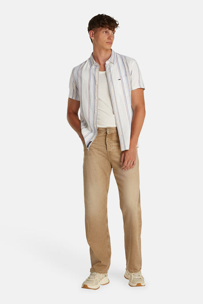 Chemise (manches courtes) Bleu - TOMMY JEANS