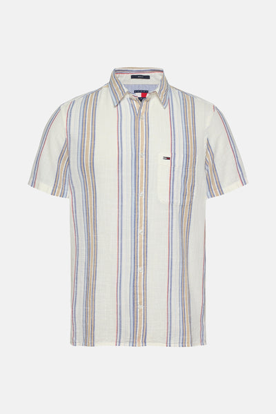 Chemise (manches courtes) Bleu - TOMMY JEANS