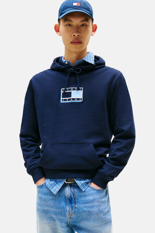 Sweat à capuche Bleu - TOMMY JEANS