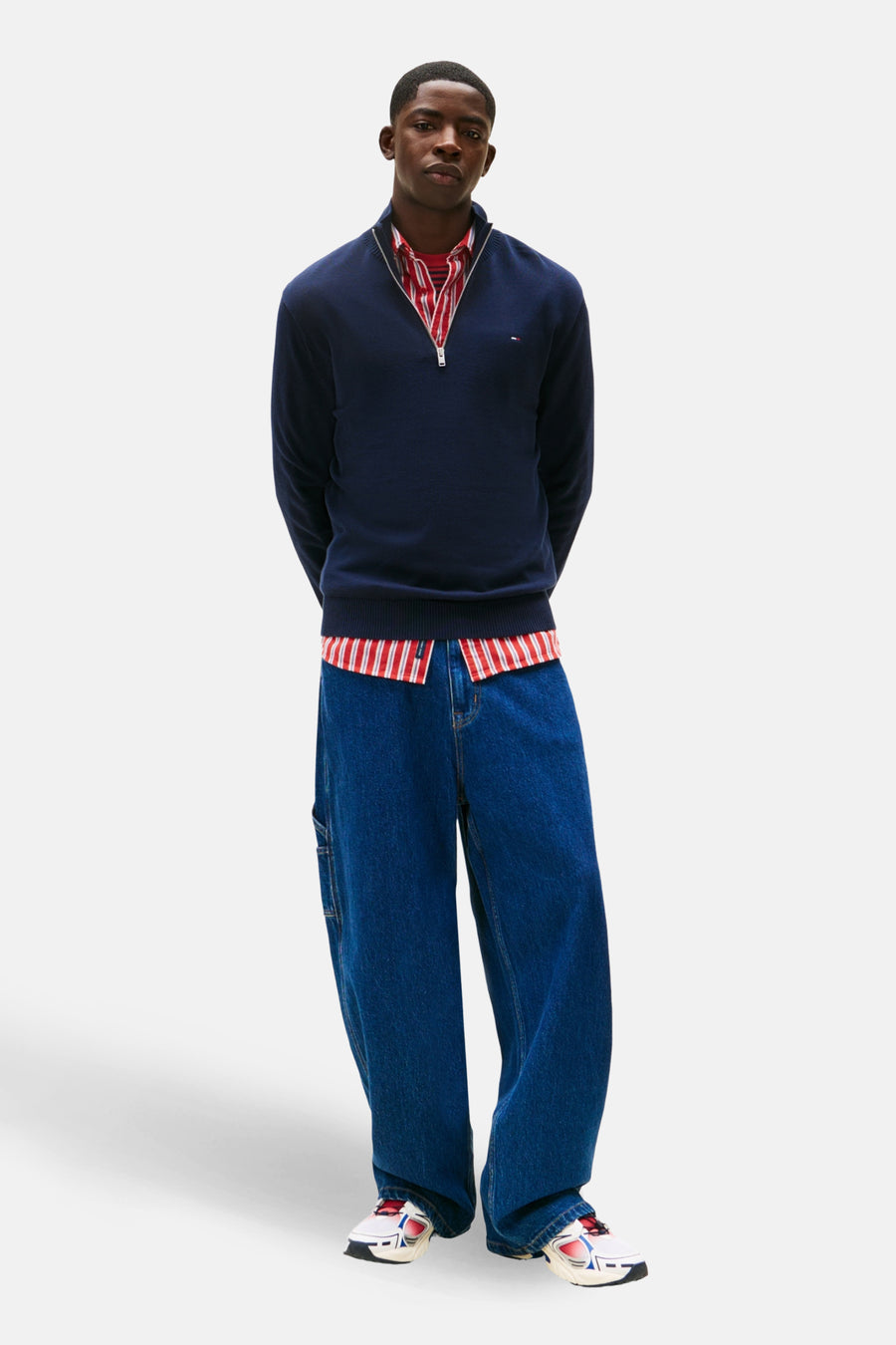 Sweater met rolkraag blauw - TOMMY JEANS