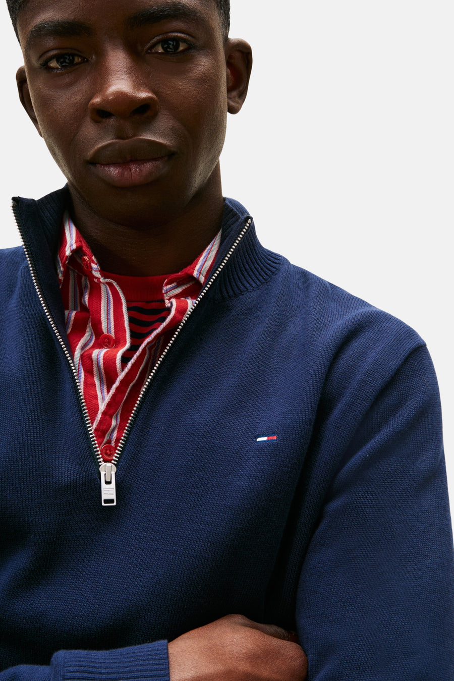 Sweater met rolkraag blauw - TOMMY JEANS