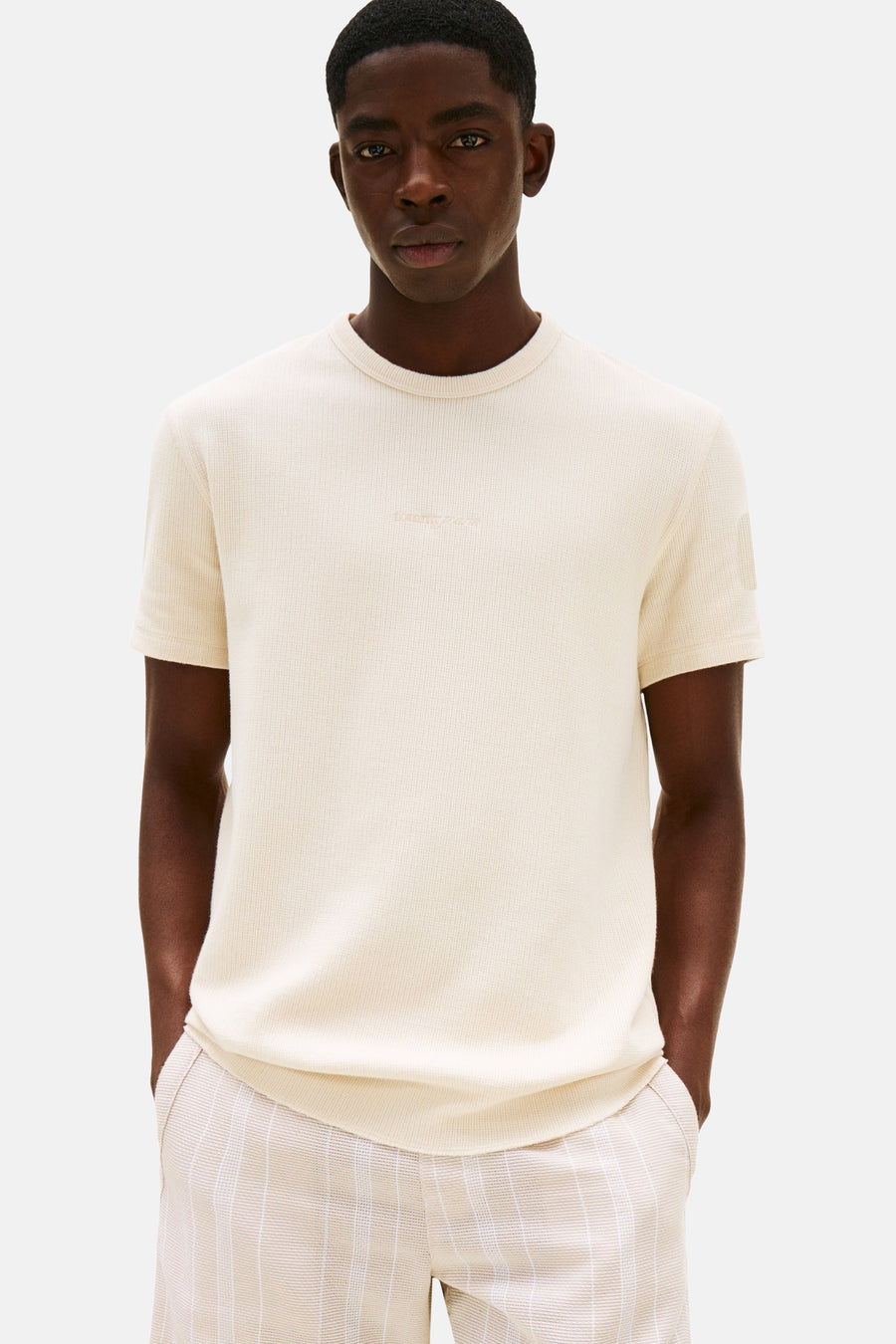 T-shirt met korte mouwen - beige - TOMMY JEANS