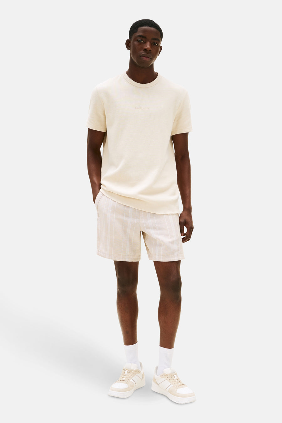 T-shirt met korte mouwen - beige - TOMMY JEANS