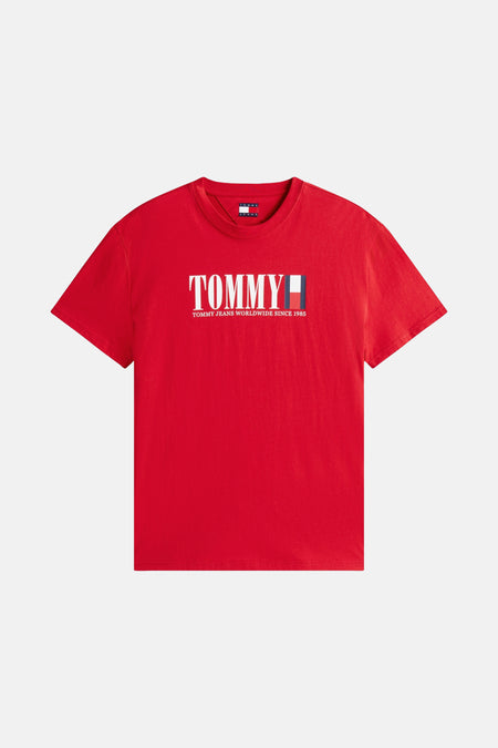 T-shirt (manches courtes) Rouge - TOMMY JEANS