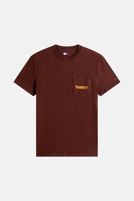 T-shirt (manches courtes) brun - TOMMY JEANS