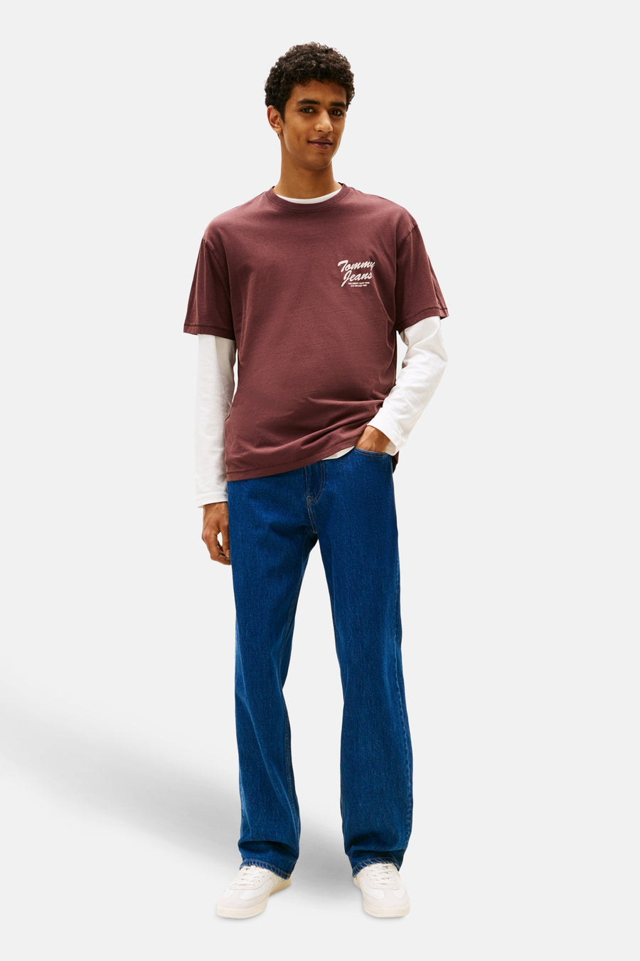 T-shirt à manches courtes - brun - TOMMY JEANS