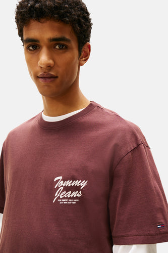 T-shirt à manches courtes - brun - TOMMY JEANS