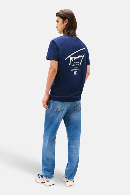T-shirt (korte mouwen) blauw - TOMMY JEANS