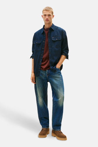 Jeanshemd - dark blue denim - TOMMY JEANS