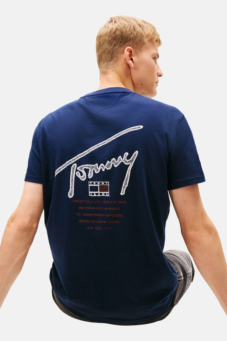 T-shirt (korte mouwen) blauw - TOMMY JEANS - TOMMY JEANS