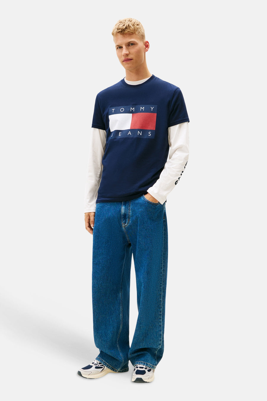 T-shirt (korte mouwen) blauw - TOMMY JEANS - TOMMY JEANS