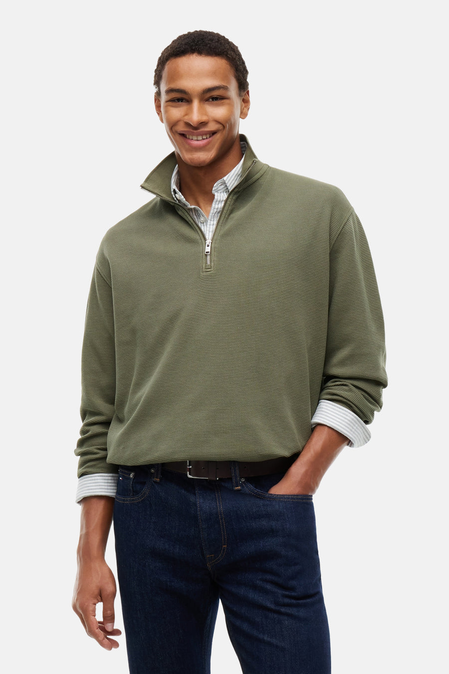 Sweater met ronde hals groen - TOMMY JEANS